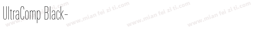 UltraComp Black字体转换
